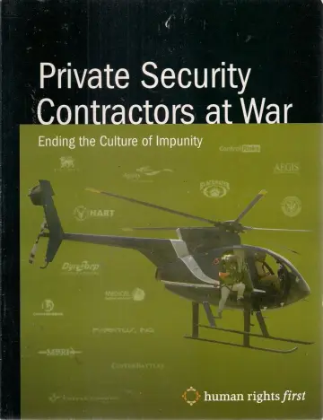 Cover of Private Security Contractors at War