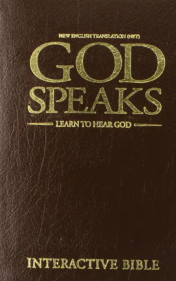 Cover of God Speaks Study Bible Brown Genuine Leather NET