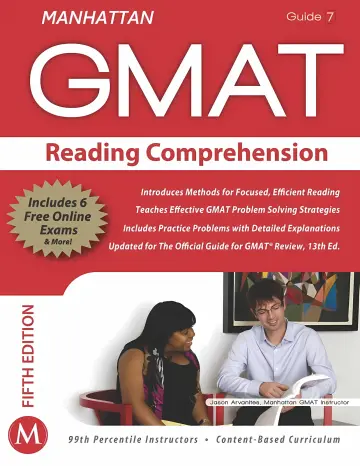 Cover of Reading Comprehension GMAT Verbal Strategy Guide