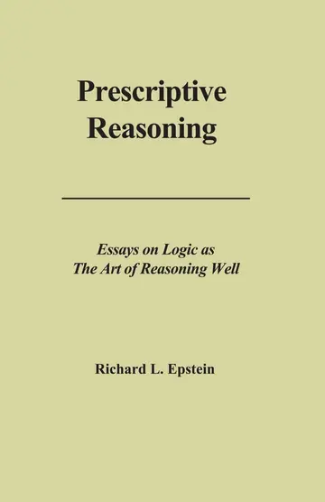 Cover of Prescriptive Reasoning