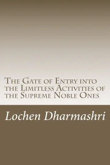 Cover of The Gate of Entry into the Limitless Activities of the Supreme Noble Ones