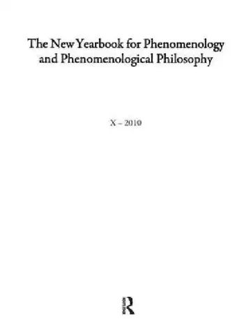 Cover of The New Yearbook for Phenomenology and Phenomenological Philosophy:
