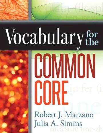 Cover of Vocabulary for the Common Core