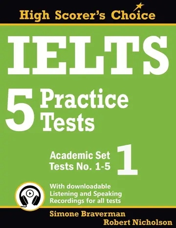 Cover of IELTS 5 Practice Tests, Academic Set 1