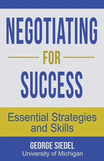 Cover of Negotiating for Success