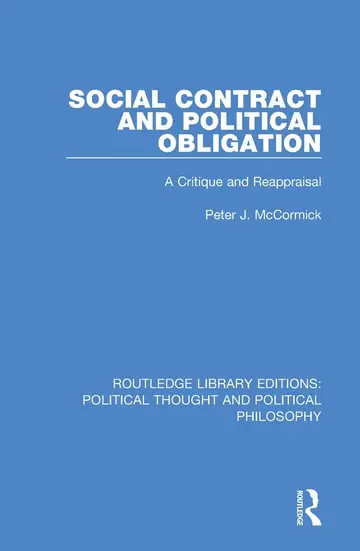 Cover of Social Contract and Political Obligation