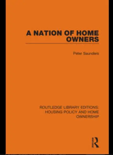 Cover of A Nation of Home Owners