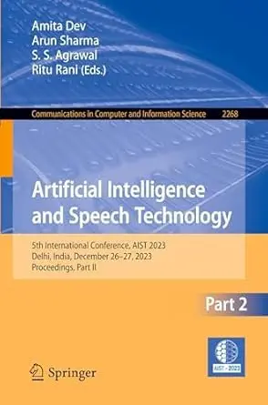 Cover of Artificial Intelligence and Speech Technology