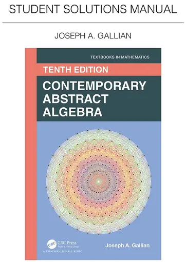 Cover of Student Solutions Manual for Gallian's Contemporary Abstract Algebra
