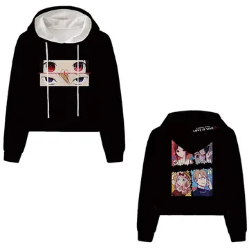 Cover of Anime Kaguya-sama Love is War Hoodie Sweatshirts Japanese Anime 3D Crop Tops Hoodie Harajuku Sweatpants Autumn Winter, G, 4X-Large