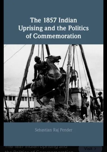 Cover of The 1857 Indian Uprising and the Politics of Commemoration