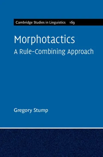 Cover of Morphotactics