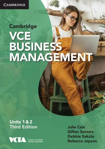 Cover of Cambridge VCE Business Management Units 1&2
