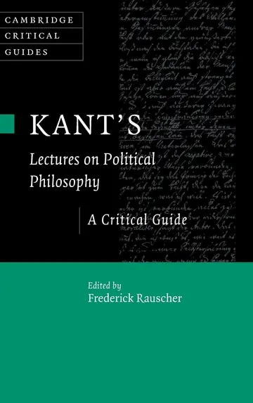 Cover of Kant's Lectures on Political Philosophy