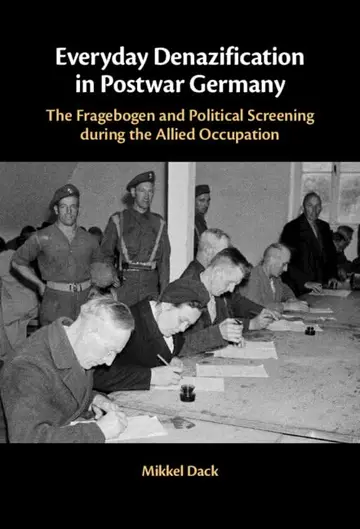 Cover of Everyday Denazification in Postwar Germany