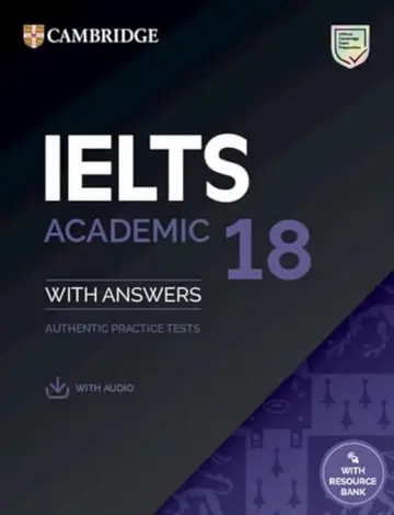 Cover of IELTS 18 Academic Student's Book with Answers with Audio with Resource Bank