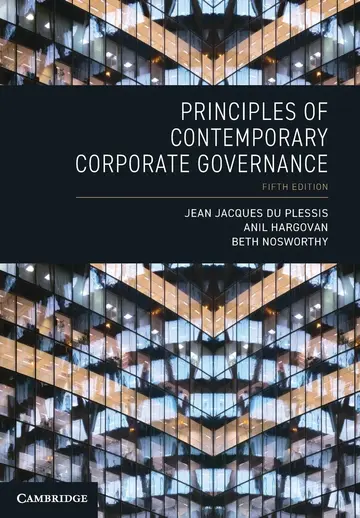 Cover of Principles of Contemporary Corporate Governance