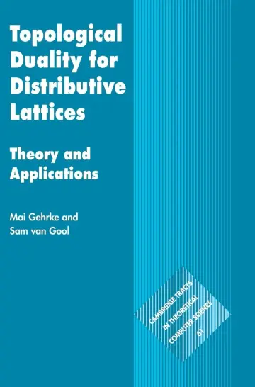 Cover of Topological Duality for Distributive Lattices