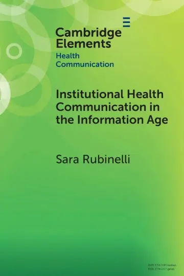 Cover of Institutional Health Communication in the Information Age