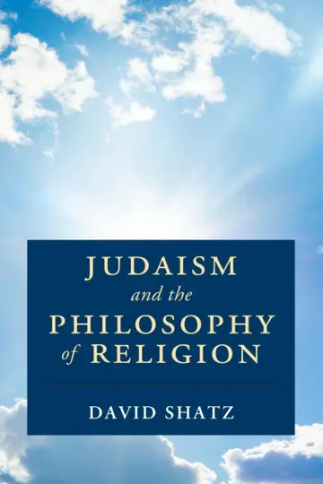 Cover of Judaism and the Philosophy of Religion