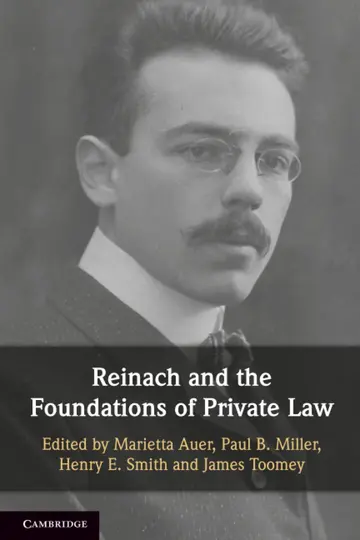Cover of Reinach and the Foundations of Private Law