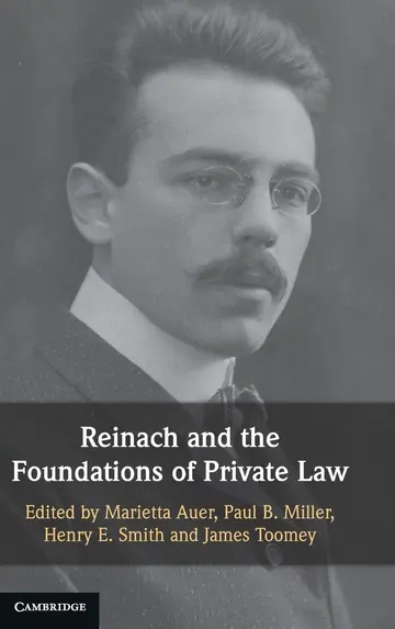 Cover of Reinach and the Foundations of Private Law