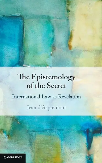 Cover of The Epistemology of the Secret
