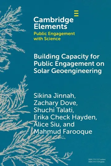 Cover of Building Capacity for Public Engagement on Solar Geoengineering