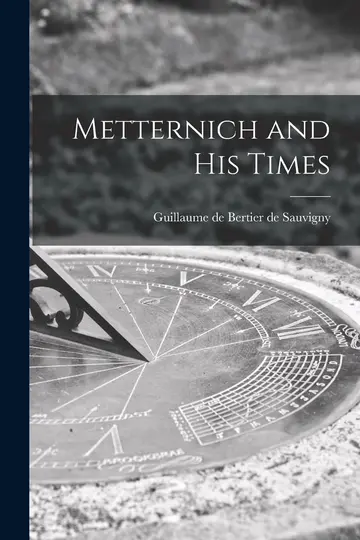 Cover of Metternich and His Times