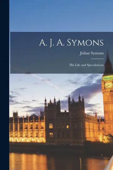 Cover of A. J. A. Symons
