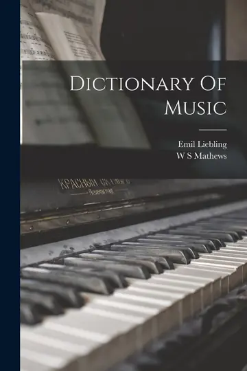 Cover of Dictionary of Music