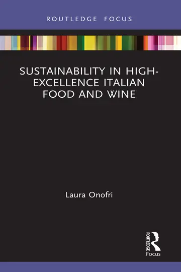 Cover of Sustainability in High-Excellence Italian Food and Wine