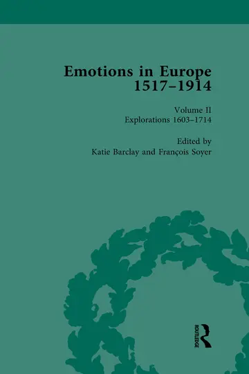 Cover of Emotions in Europe, 1517-1914
