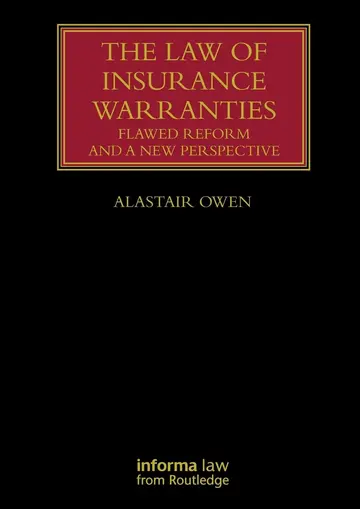 Cover of The Law of Insurance Warranties
