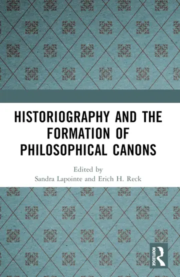 Cover of Historiography and the Formation of Philosophical Canons