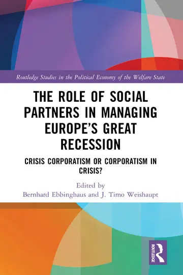Cover of The Role of Social Partners in Managing Europe’s Great Recession
