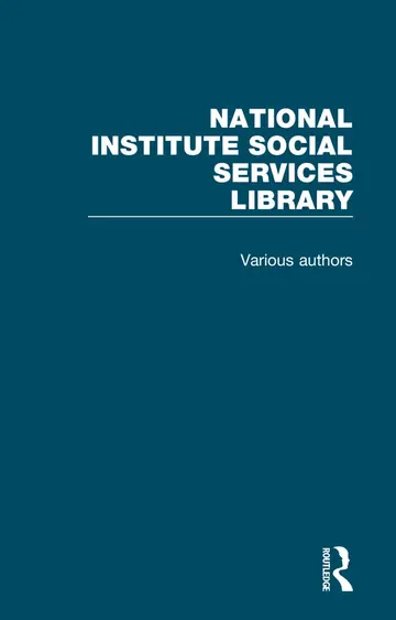 Cover of National Institute Social Services Library