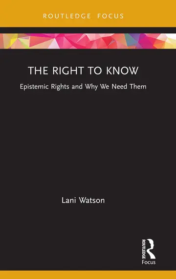 Cover of The Right to Know