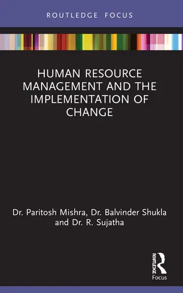 Cover of Human Resource Management and the Implementation of Change