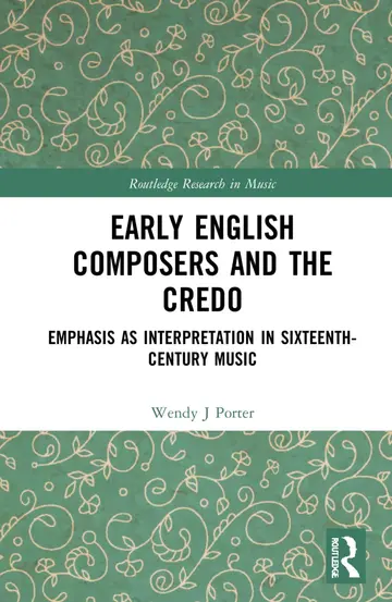 Cover of Early English Composers and the Credo