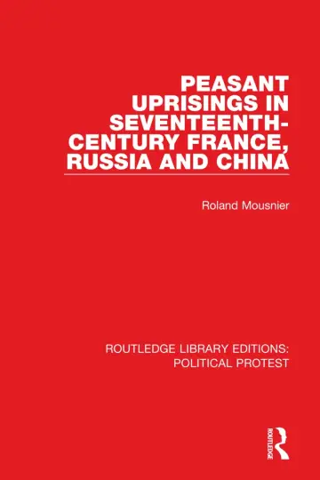 Cover of Peasant Uprisings in Seventeenth-century France, Russia and China