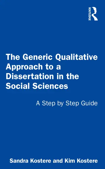 Cover of The Generic Qualitative Approach to a Dissertation in the Social Sciences