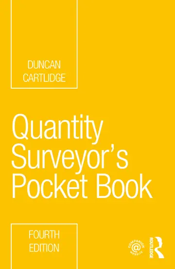 Cover of Quantity Surveyor's Pocket Book