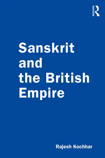 Cover of Sanskrit and the British Empire