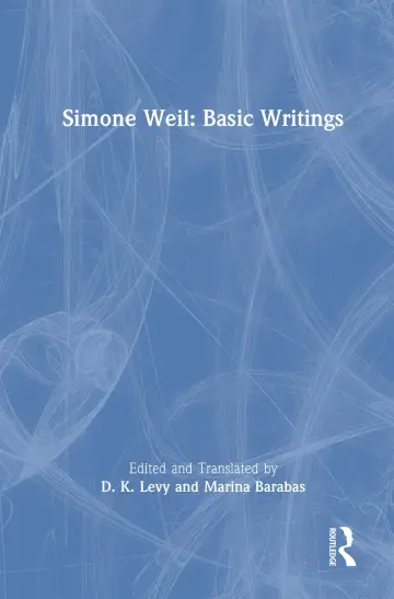 Cover of Simone Weil