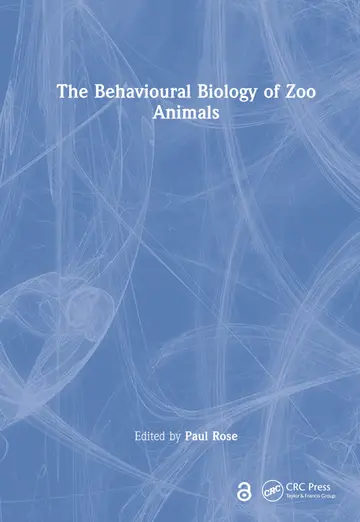 Cover of The Behavioural Biology of Zoo Animals