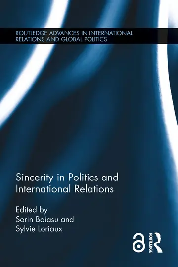 Cover of Sincerity in Politics and International Relations