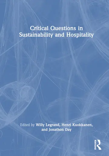 Cover of Critical Questions in Sustainability and Hospitality