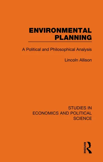Cover of Environmental Planning