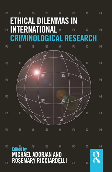 Cover of Ethical Dilemmas in International Criminological Research